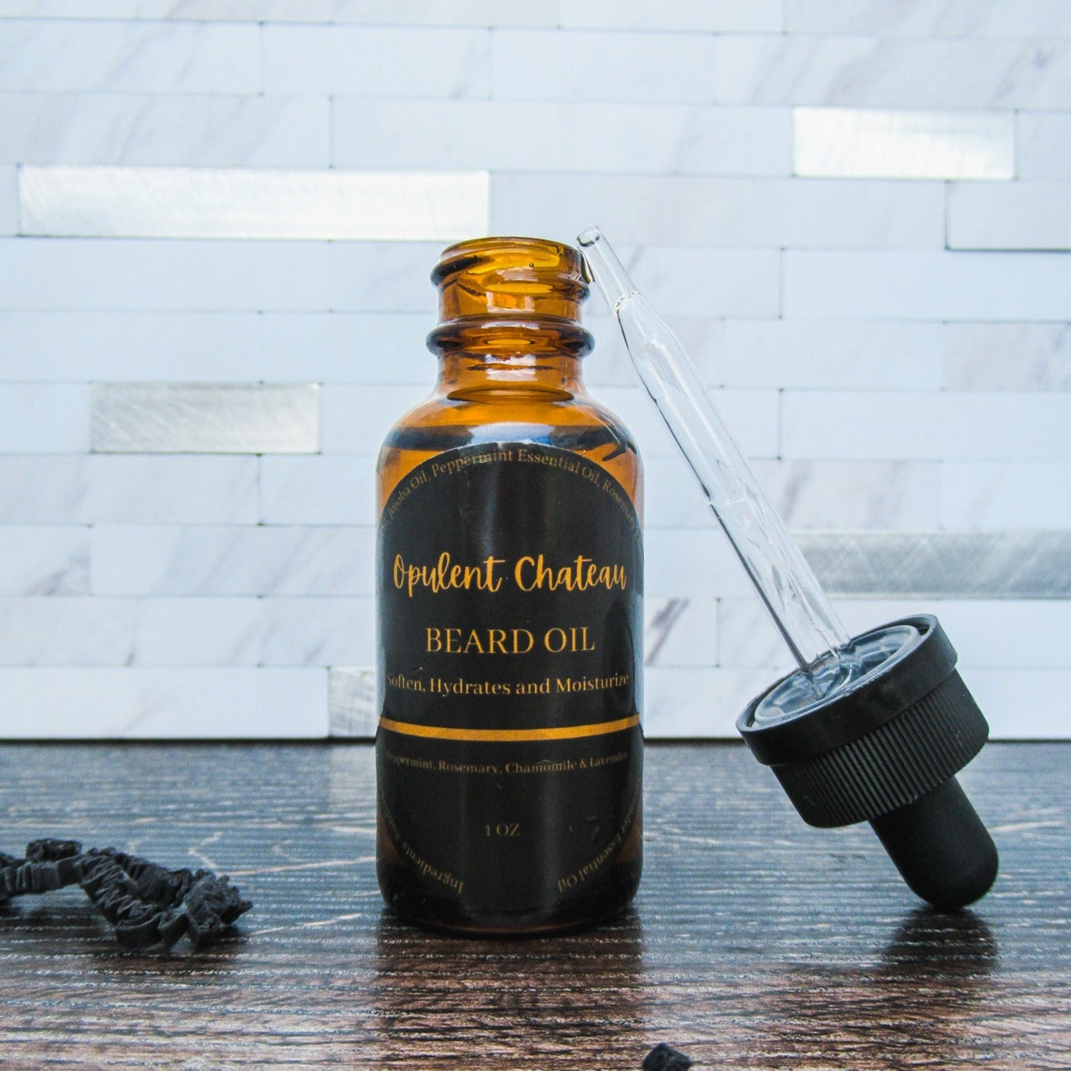 BEARD OIL WITH ROSEMARY, CHAMOMILE, PEPPERMINT AND LAVENDAER ESSENTIAL OIL